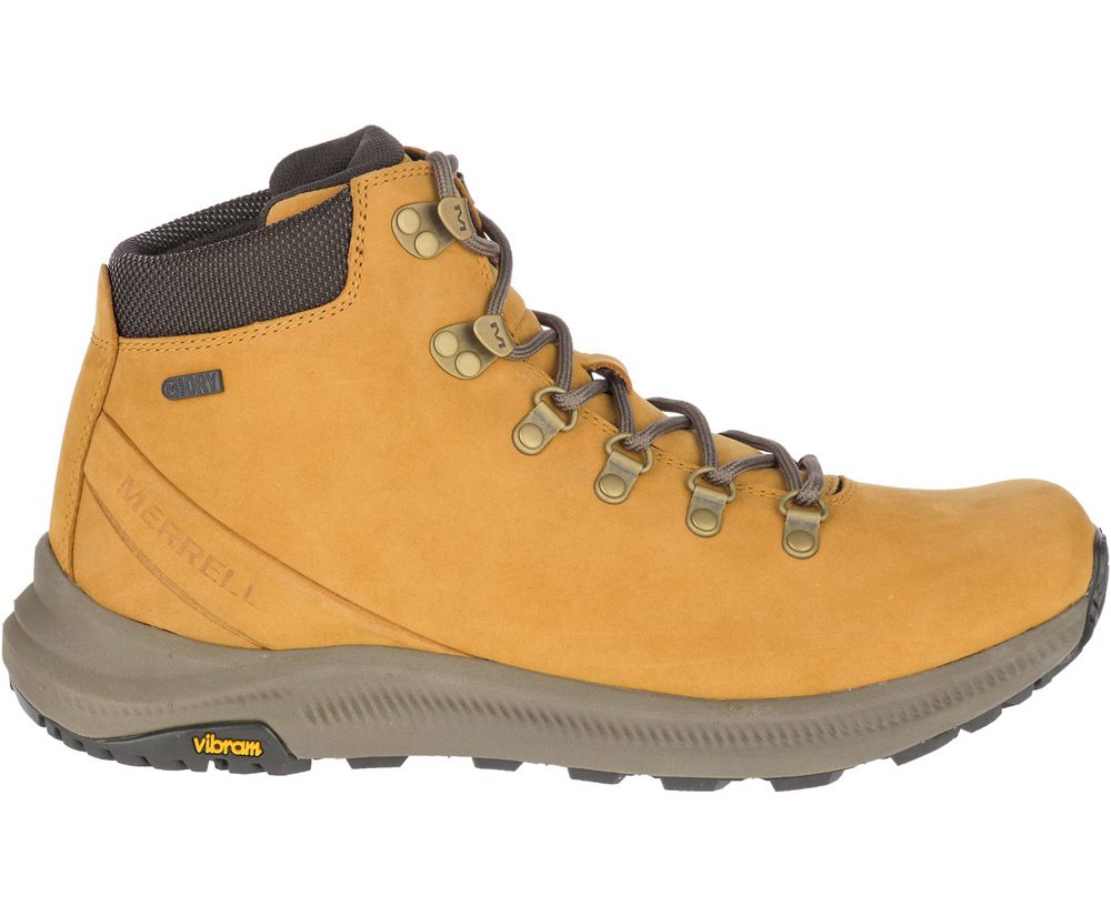 Kozaki Merrell Męskie Brązowe - Ontario Mid Waterproof - 802694-UTP